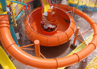 Amarillo rojo del espacio del cuenco del tobogán acuático de la aguamarina de la construcción de alta velocidad del parque